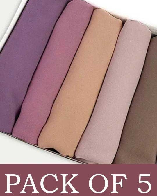 pack of 5 Georgate hijabs