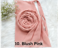 BLUSH PINK HIJAB WITH NIQAB - SET