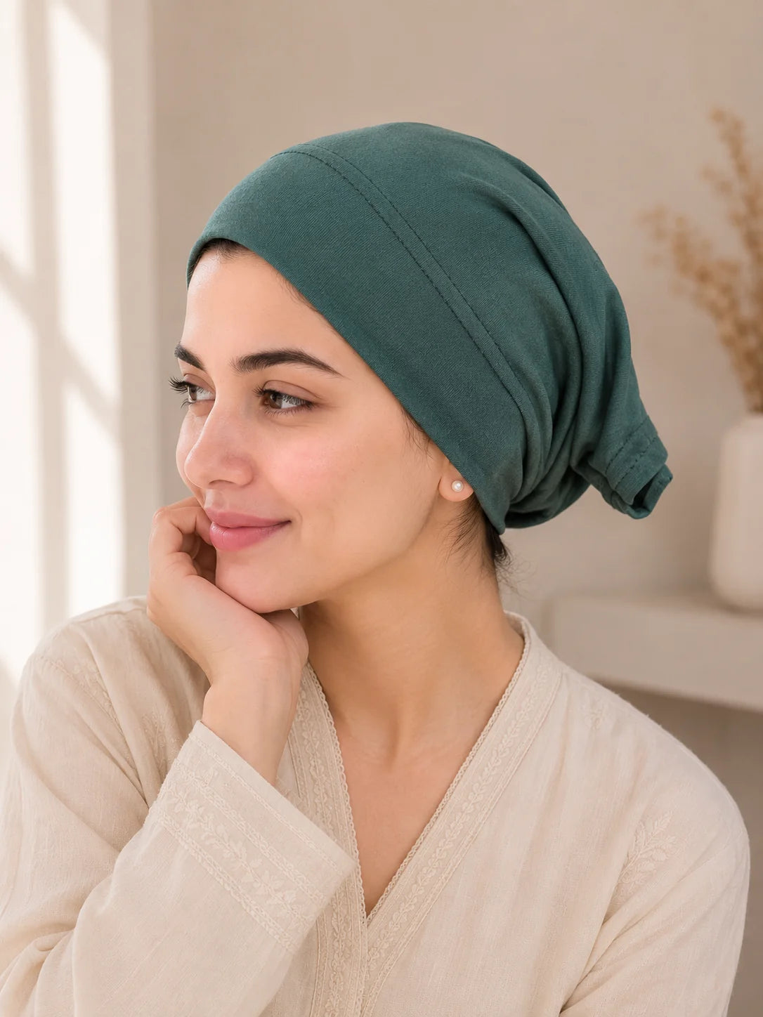 RANDOME PACK OF 3 HIJABS WITH 3 TUBE CAPS