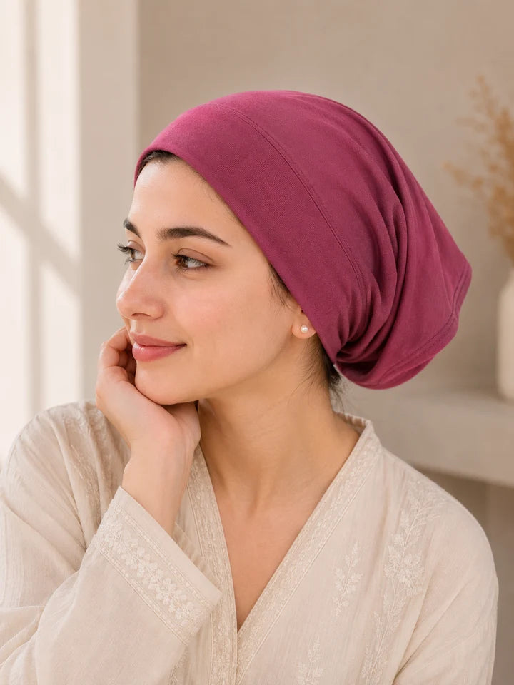 RANDOME PACK OF 3 HIJABS WITH 3 TUBE CAPS