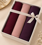 RANDOME PACK OF 3 HIJABS WITH 3 TUBE CAPS