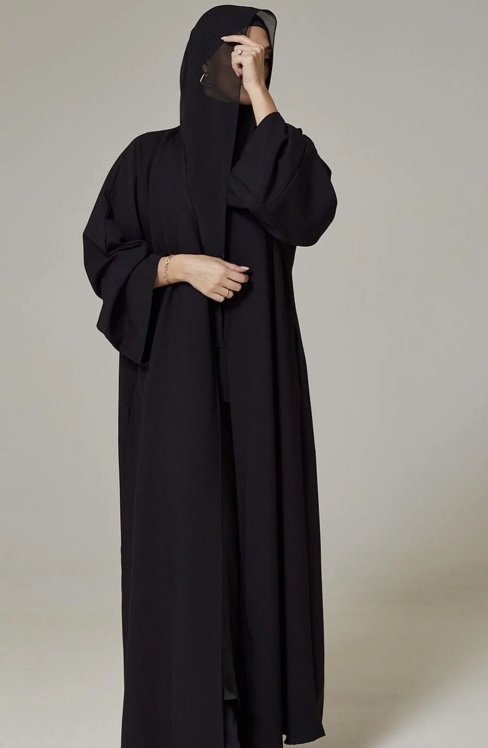 BLACK PLAIN ABAYA