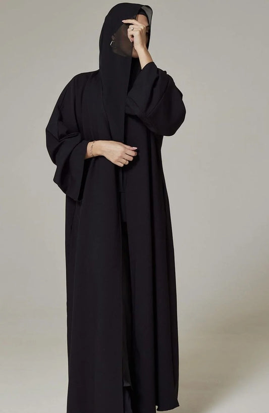 BLACK PLAIN ABAYA