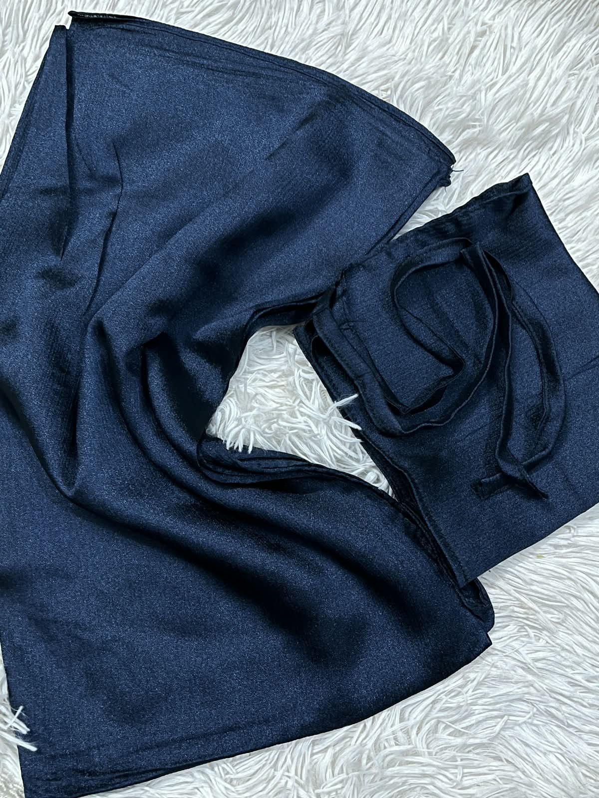 SILK HIJAB WITH NIQAB SET