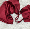 SILK HIJAB WITH NIQAB SET