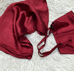 SILK HIJAB WITH NIQAB SET