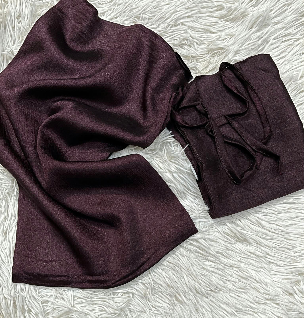 SILK HIJAB WITH NIQAB SET