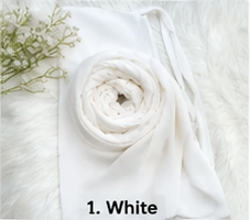 WHITE HIJAB WITH NIQAB - SET