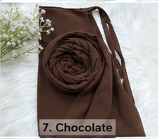 CHOCOLATE HIJAB WITH NIQAB - SET