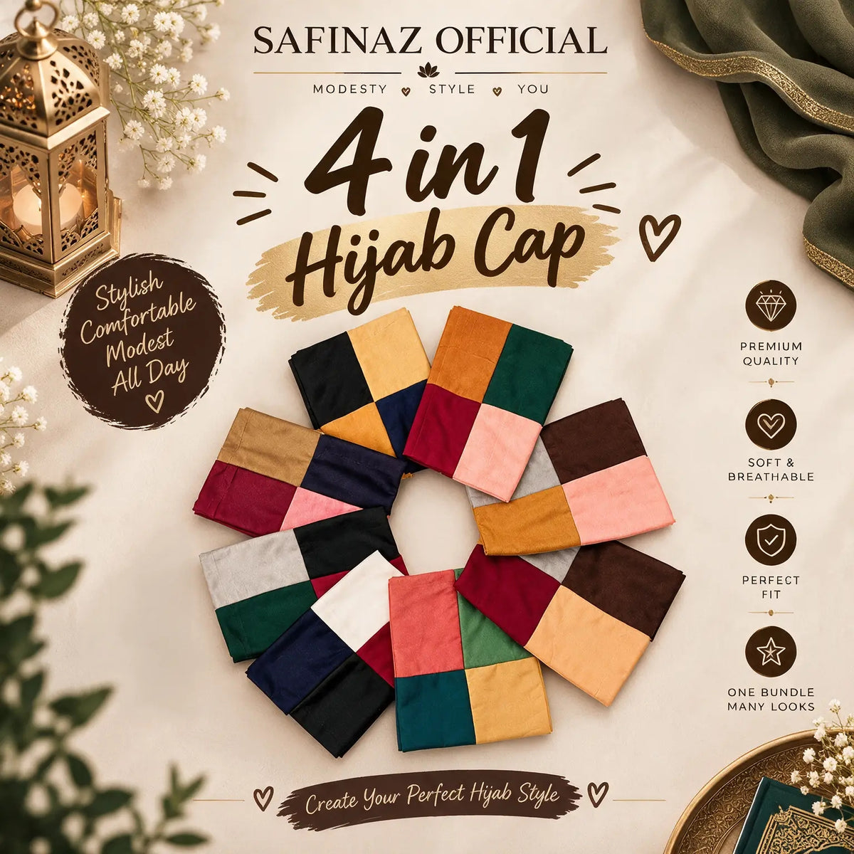 4 In One Cap - ( Random )