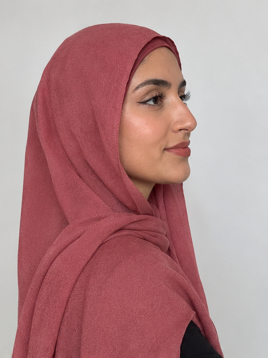 PURE GEORGATE RAW PINK HIJAB
